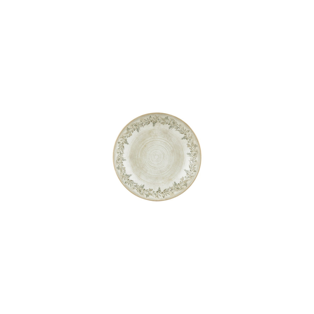 Oliva dia.6" h:0" 7 oz. Round Green Vitrified Deep Plate
