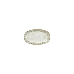 Oliva 7.5" x 4.25" x h:0" Oval Green Vitrified Platter