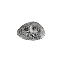 Island Onix 9.75" x 6.75" x h:0" Organic Gray Vitrified Saucer