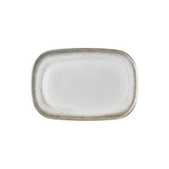Ephyra 13.5" x 9" x h:0" Oval Gray Vitrified Platter