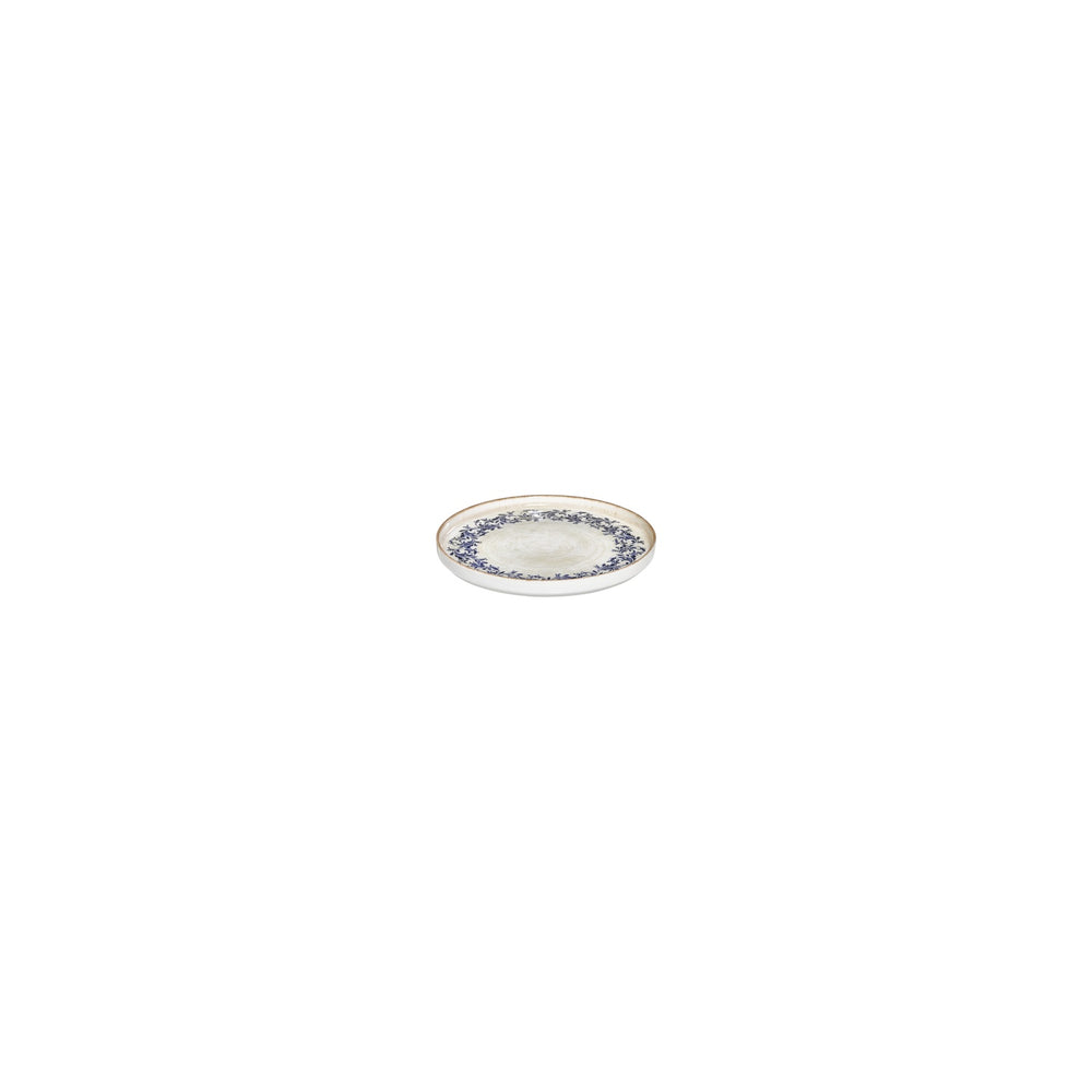 Kario dia.4.25" h:0" Round Blue Vitrified Deep Plate