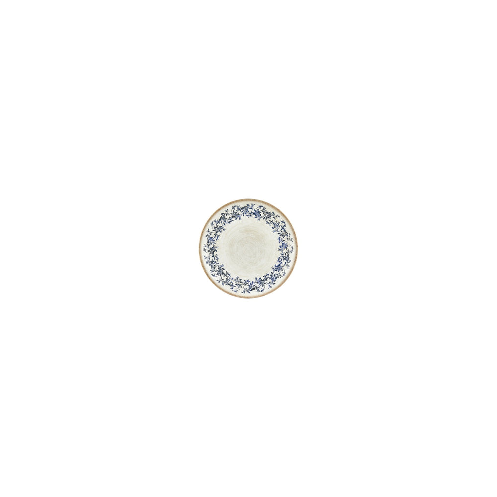 Kario dia.4.25" h:0" Round Blue Vitrified Deep Plate