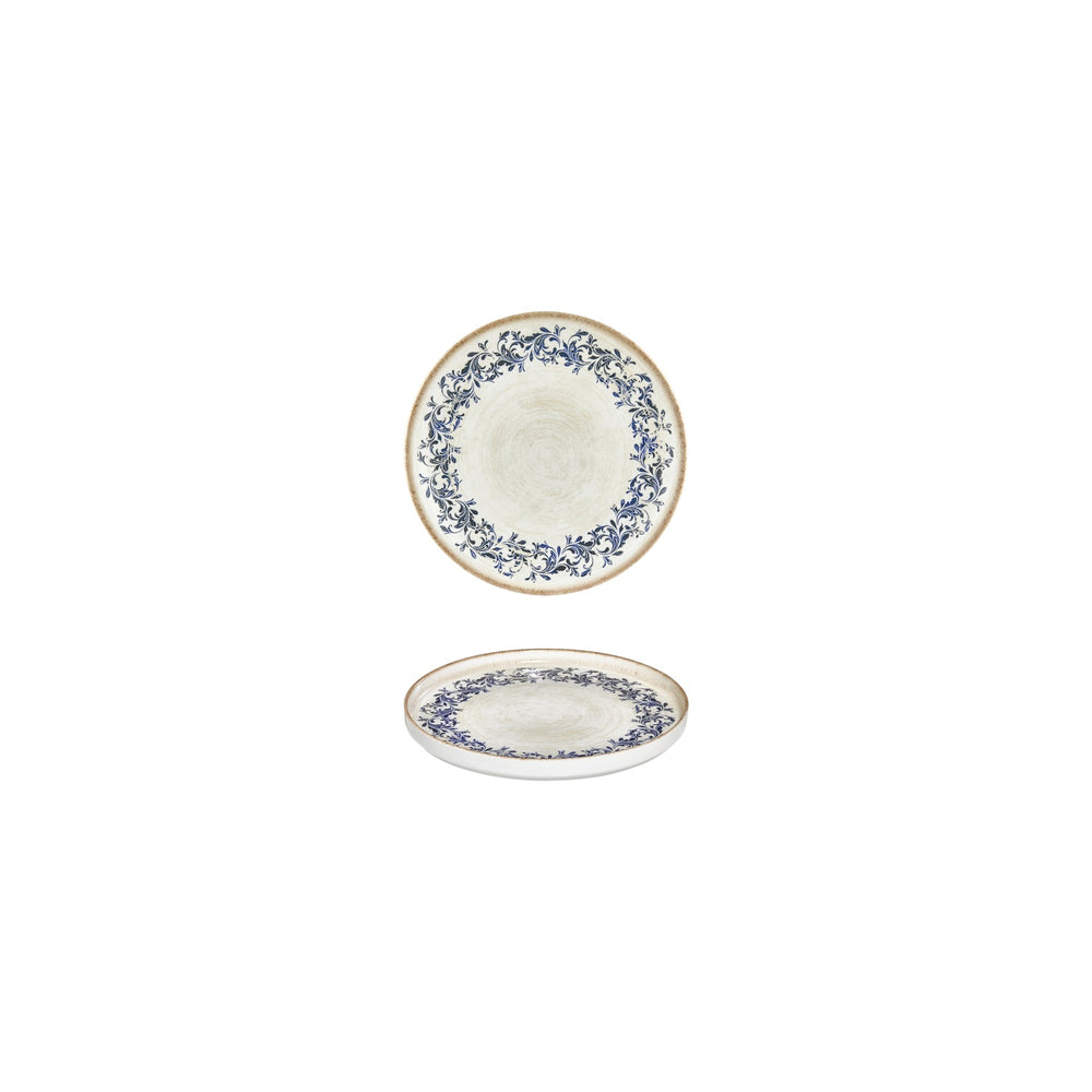 Kario dia.5.5" h:0" Round Blue Vitrified Deep Plate
