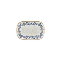 Kario 13.5" x 9" x h:0" Oval Blue Vitrified Platter