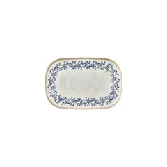 Kario 13.5" x 9" x h:0" Oval Blue Vitrified Platter