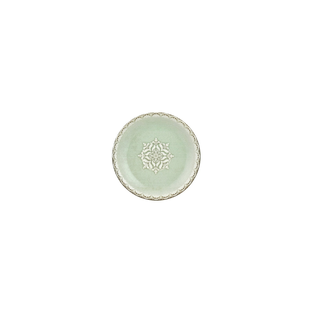 Rome dia.4.75" Round Green Vitrified Saucer
