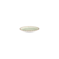 Rome dia.5" h:0" 5 oz. Round Green Vitrified Deep Plate