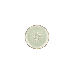 Rome dia.6.75" Round Green Vitrified Plate