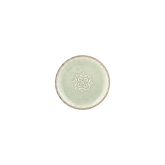 Rome dia.6.75" Round Green Vitrified Plate