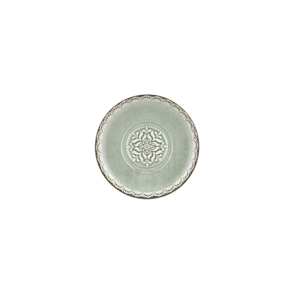Rome dia.7.5" Round Green Vitrified Saucer
