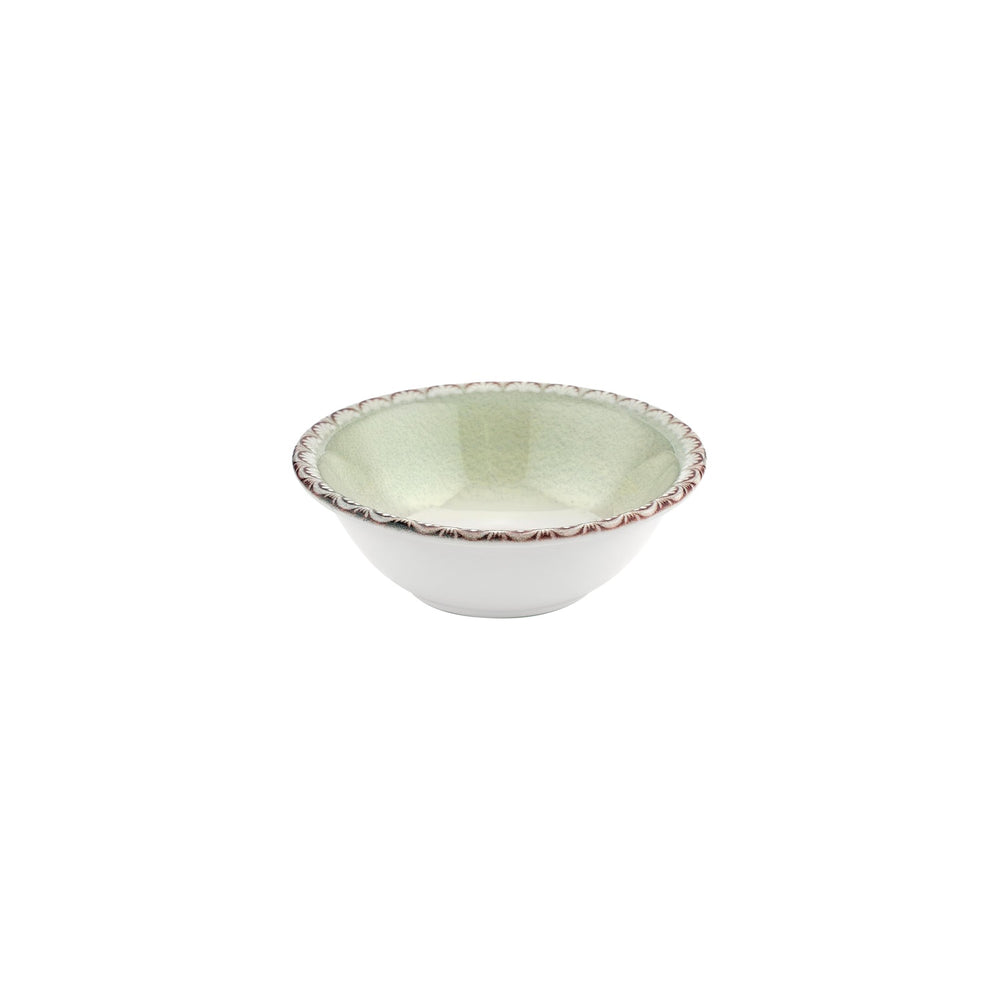 Rome dia.8.75" h:0" 42 oz. Round Green Vitrified Bowl