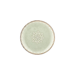 Rome dia.9.75" Round Green Vitrified Plate