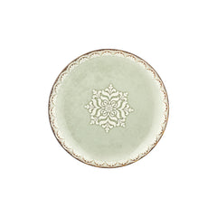 Rome dia.11.75" Round Green Vitrified Plate