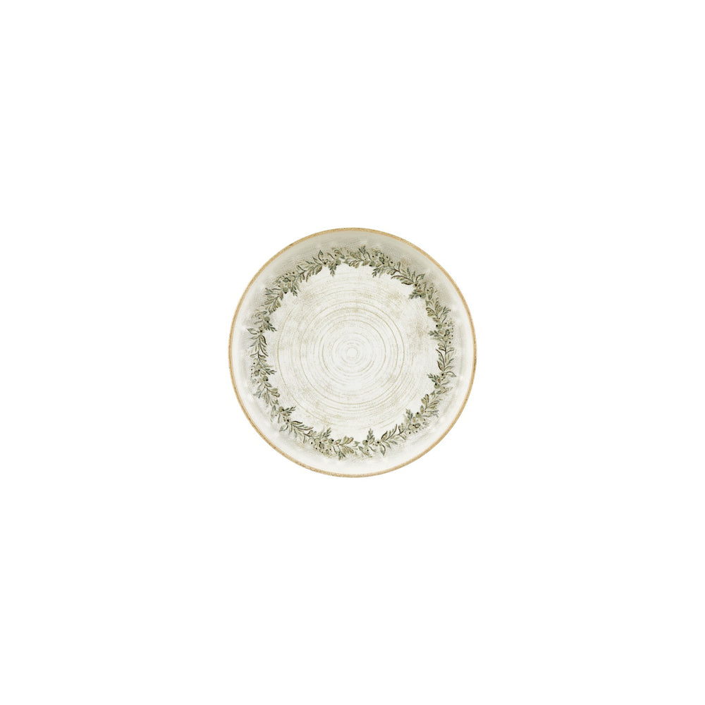 Oliva dia.7.5" h:0" 24 oz. Round Green Vitrified Deep Plate