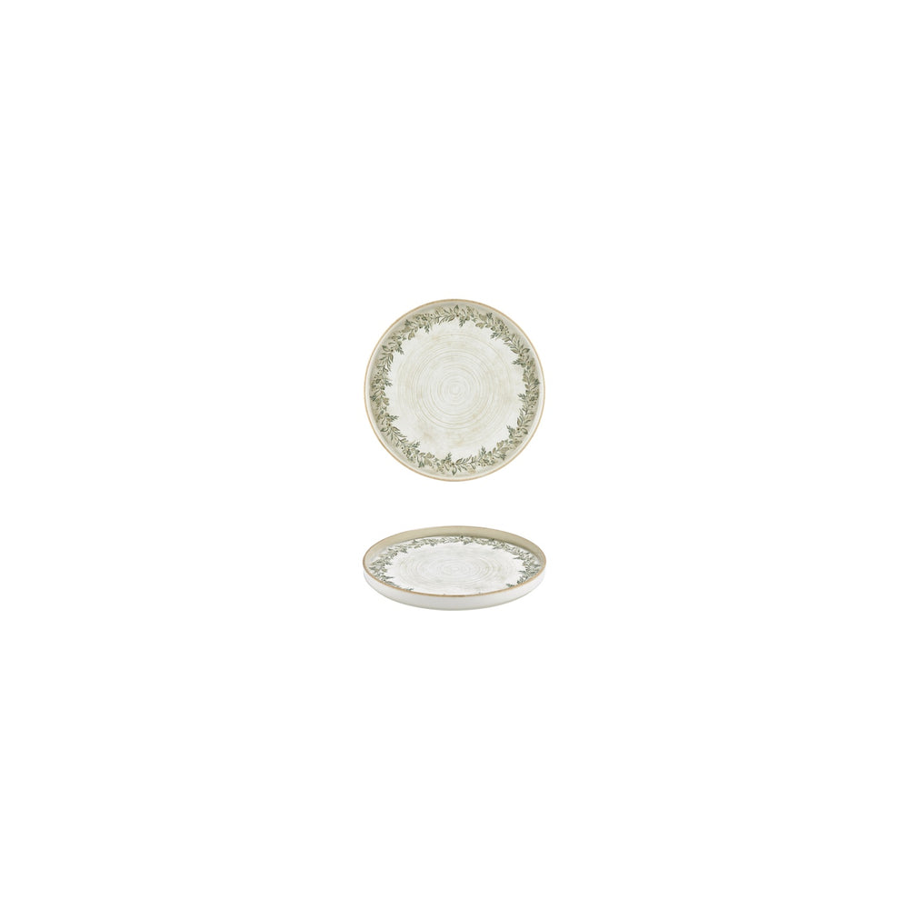 Oliva dia.4.25" h:0" Round Green Vitrified Deep Plate