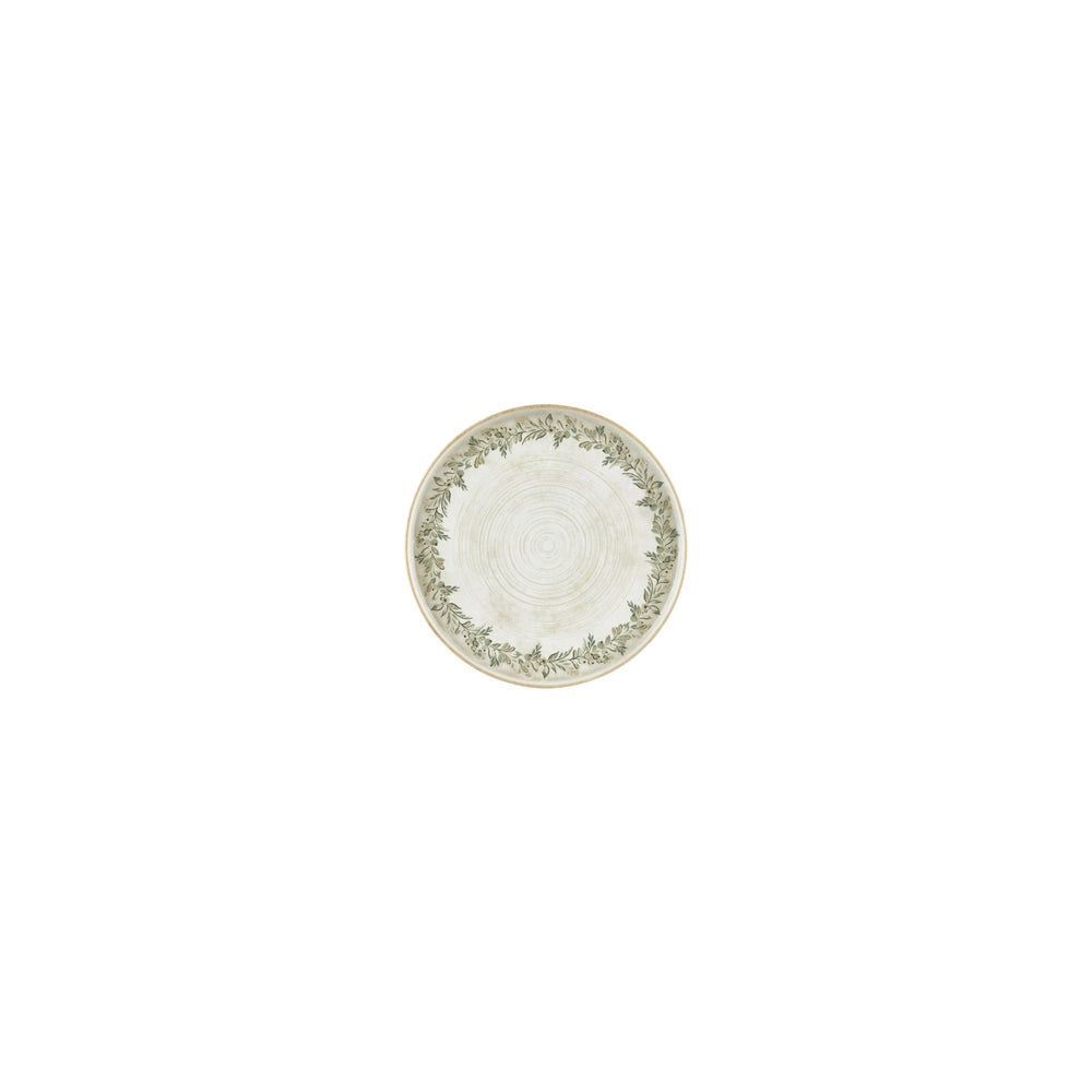 Oliva dia.5.5" h:0" Round Green Vitrified Deep Plate
