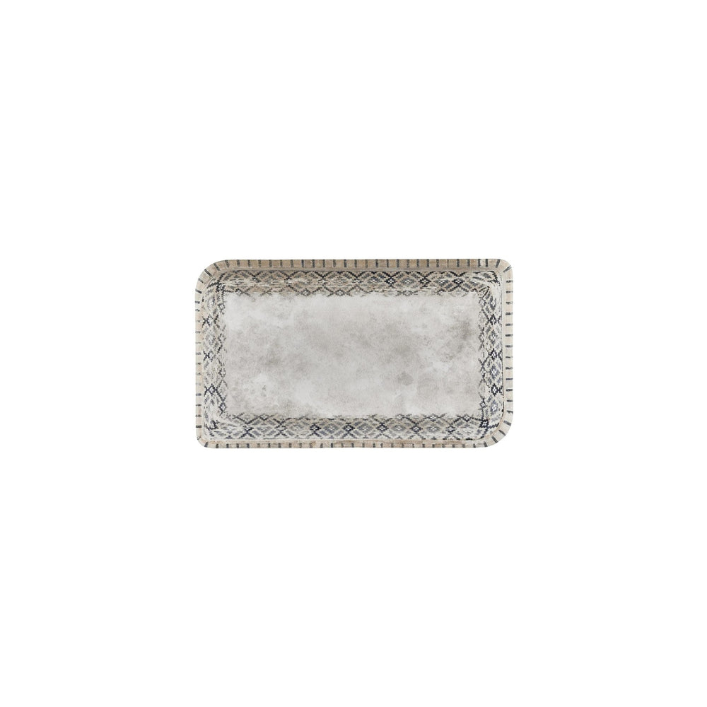 Zafira 9.5" x 6" Rectangular Beige Vitrified Plate