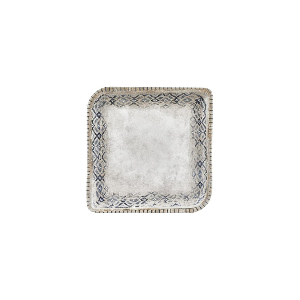 Zafira 9" x 9" Square Beige Vitrified Plate