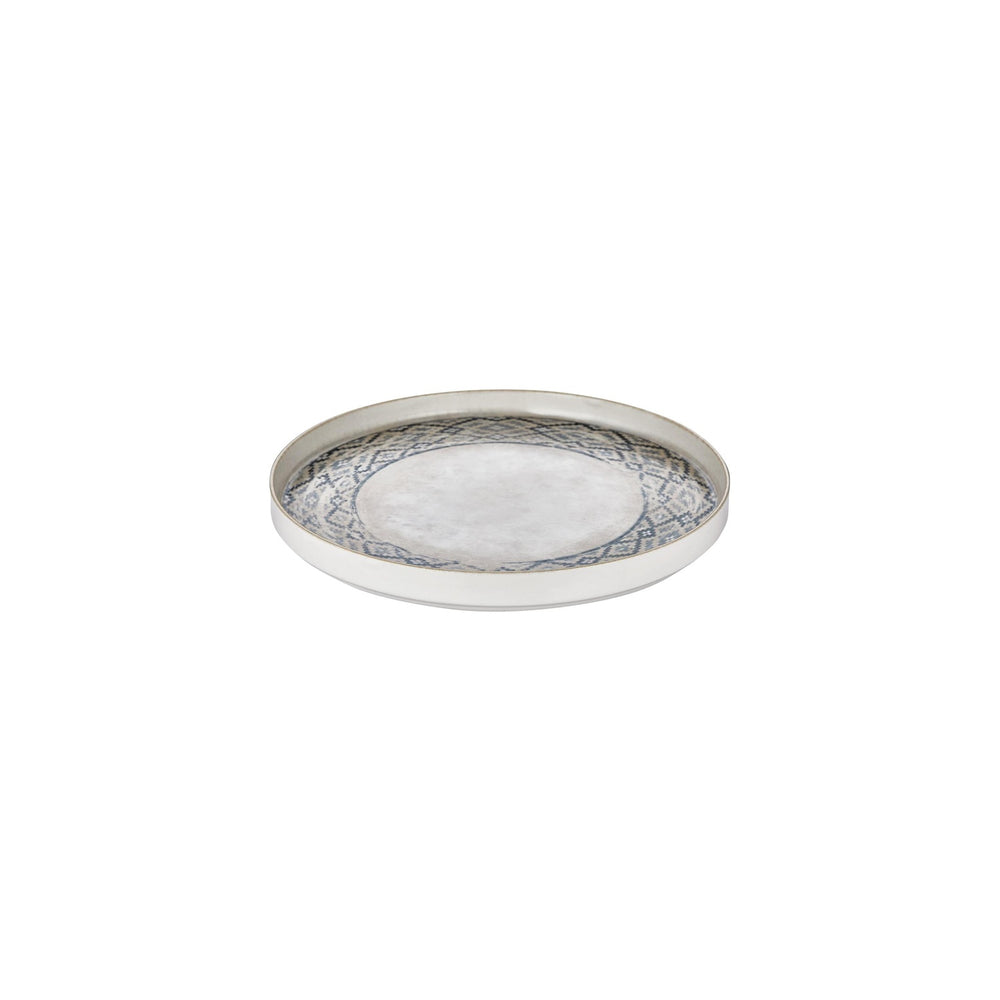 Zafira dia.9.75" Round Beige Vitrified Plate