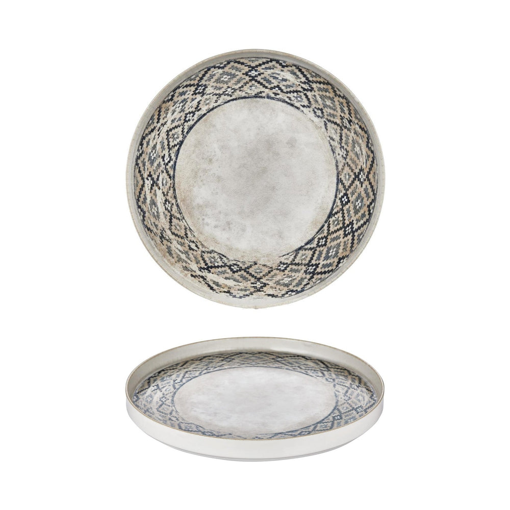 Zafira dia.10.75" Round Beige Vitrified Plate