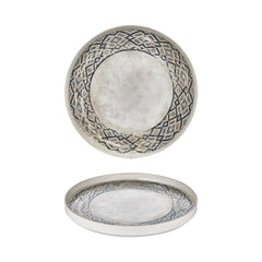 Zafira dia.10.75" Round Beige Vitrified Plate