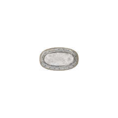 Zafira 6" x 3.5" x h:0" Oval Beige Vitrified Platter