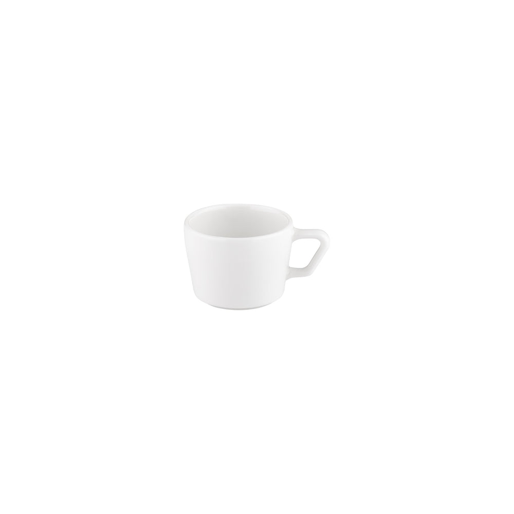 Smooth White dia.3.5" h:0" 7 oz. Round Warm White Vitrified Cup