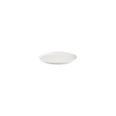 Smooth White dia.6.25" Round Warm White Vitrified Plate