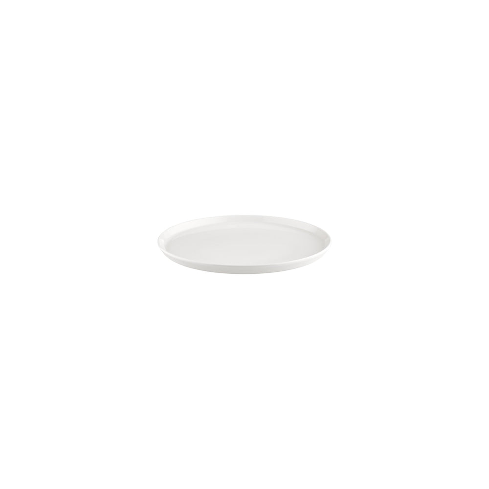 Smooth White dia.7.5" Round Warm White Vitrified Plate