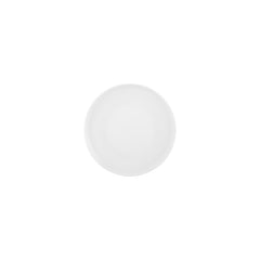 Smooth White dia.7.5" Round Warm White Vitrified Plate