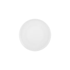 Smooth White dia.9.75" Round Warm White Vitrified Plate