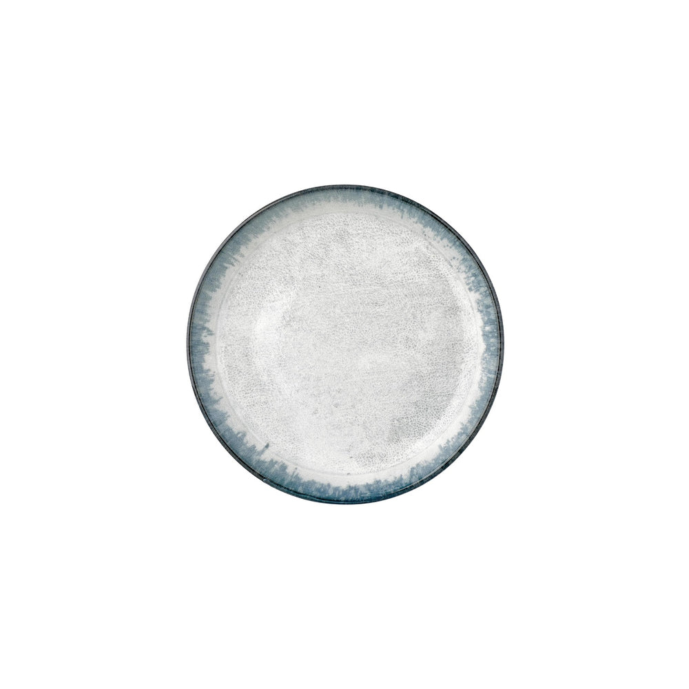 Smooth Ambience Blue dia.9.75" h:0" 42 oz. Round Blue Vitrified Deep Plate