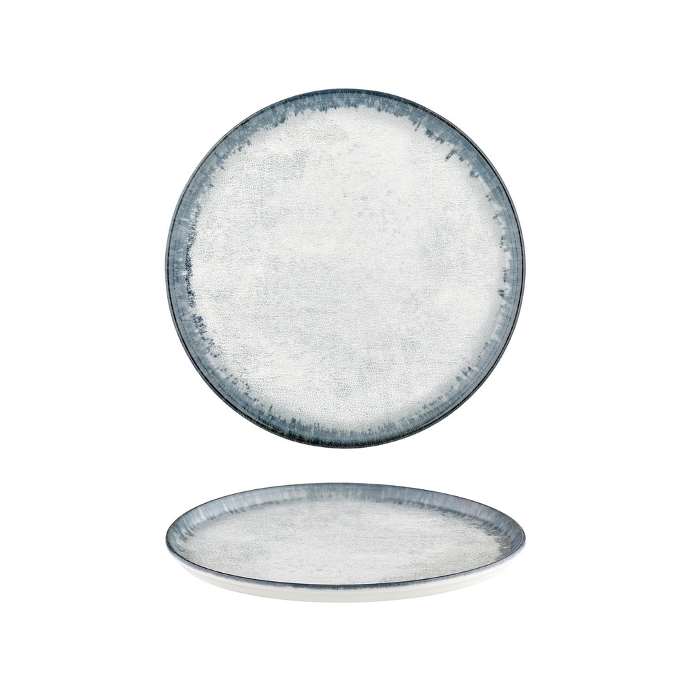 Smooth Ambience Blue dia.11" Round Blue Vitrified Plate