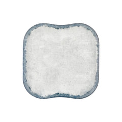 Smooth Ambience Blue 13.25" x 13.25" Square Blue Vitrified Plate