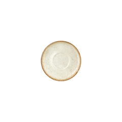 Smooth Ambience Yellow dia.6" Round Beige Vitrified Saucer