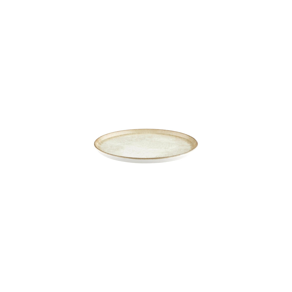 Smooth Ambience Yellow dia.7.5" Round Beige Vitrified Plate