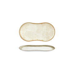 Smooth Ambience Yellow 10.25" x 6" Rectangular Beige Vitrified Plate