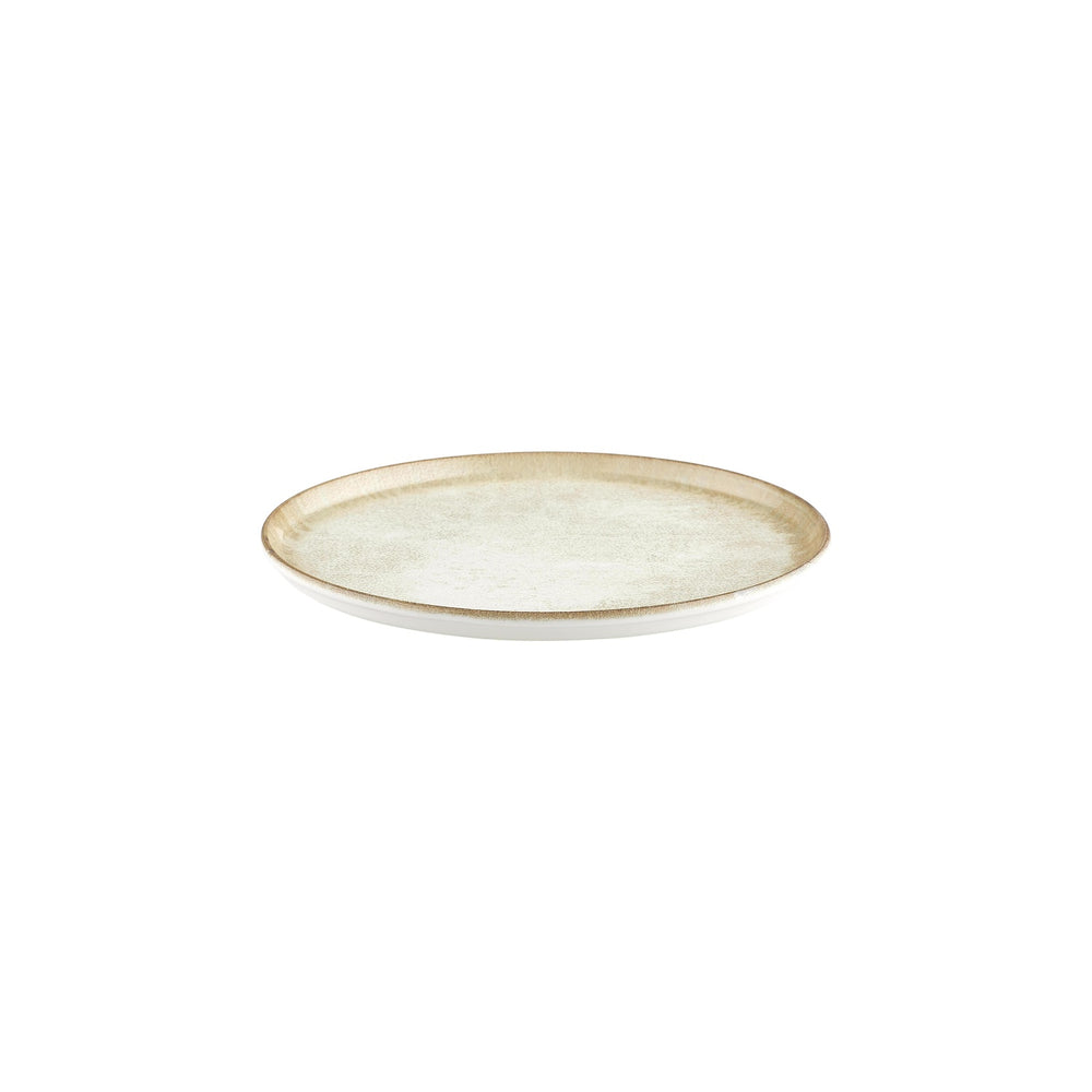 Smooth Ambience Yellow dia.11" Round Beige Vitrified Plate