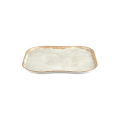 Smooth Ambience Yellow 13.25" x 13.25" Square Beige Vitrified Plate