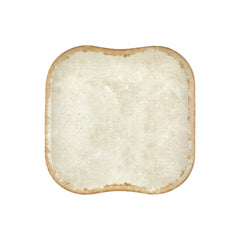 Smooth Ambience Yellow 13.25" x 13.25" Square Beige Vitrified Plate