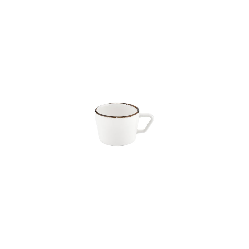 Smooth Reaction dia.2.25" h:0" 3 oz. Round Brown Vitrified Espresso Cup