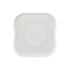 Illusion 13.25" x 13.25" Square Blue Vitrified Plate