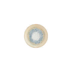Smooth Reaction dia.4" h:0" 3 oz. Round Yellow Vitrified Deep Plate