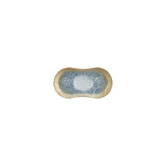 Smooth Reaction 7.5" x 4.25" x h:0" Oval Yellow Vitrified Platter
