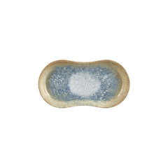 Smooth Reaction 11.5" x 6.75" x h:0" Oval Yellow Vitrified Platter