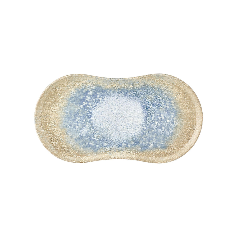 Smooth Reaction 15" x 7.75" x h:0" Rectangular Yellow Vitrified Platter