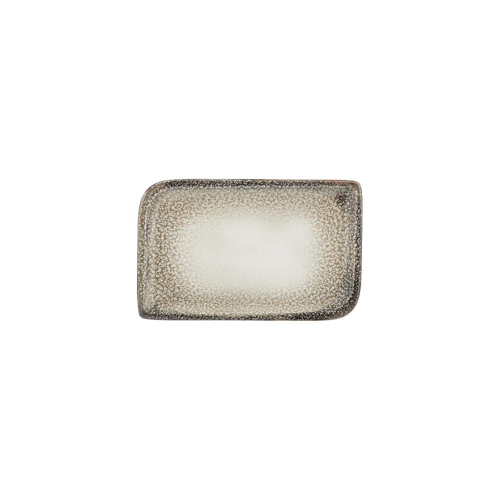 Spazio 9.5" x 6" Rectangular Decorated Vitrified Plate