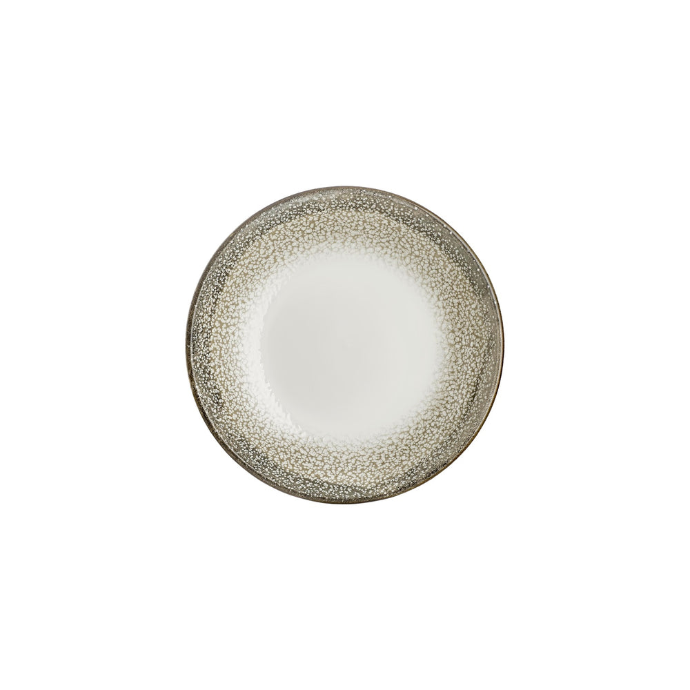 Spazio dia.9.75" h:0" 44 oz. Round Decorated Vitrified Deep Plate