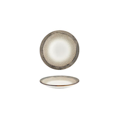 Spazio dia.3.5" h:0" 2 oz. Round Decorated Vitrified Deep Plate