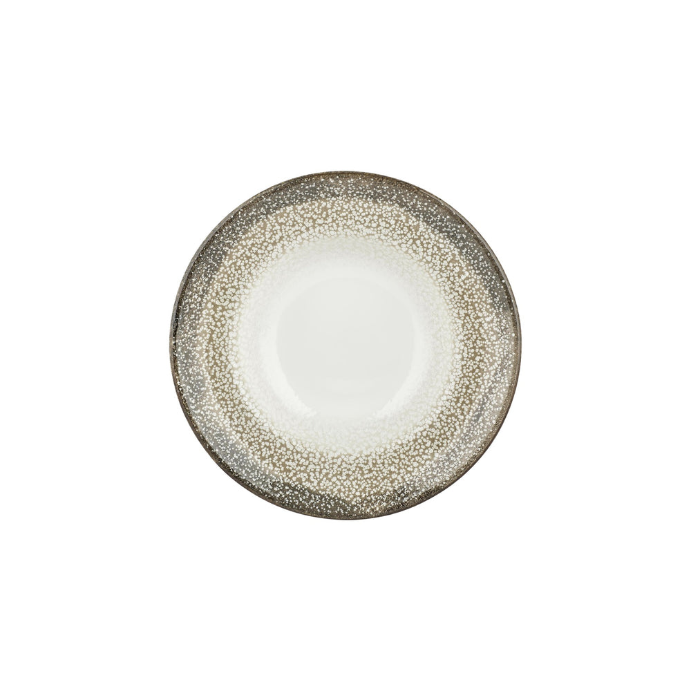 Spazio dia.10.75" h:0" 17 oz. Round Decorated Vitrified Deep Plate
